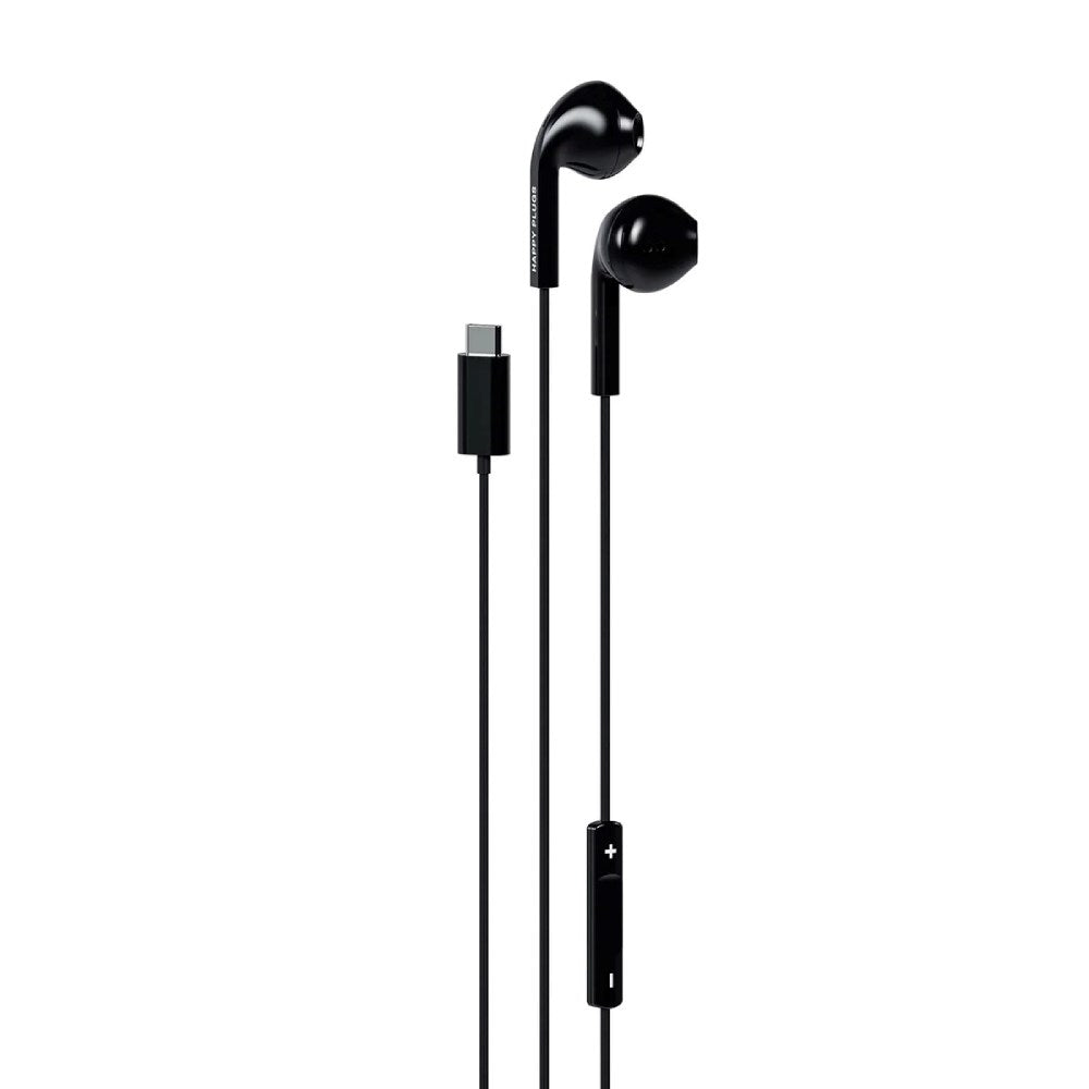 Happy Plugs Høretelefoner m. USB-C - In-Ear - Sort
