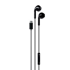 Happy Plugs Høretelefoner m. USB-C - In-Ear - Sort