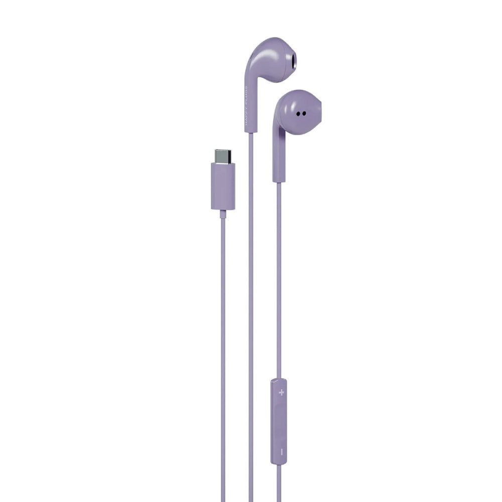 Happy Plugs Høretelefoner m. USB-C - In-Ear - Lilla