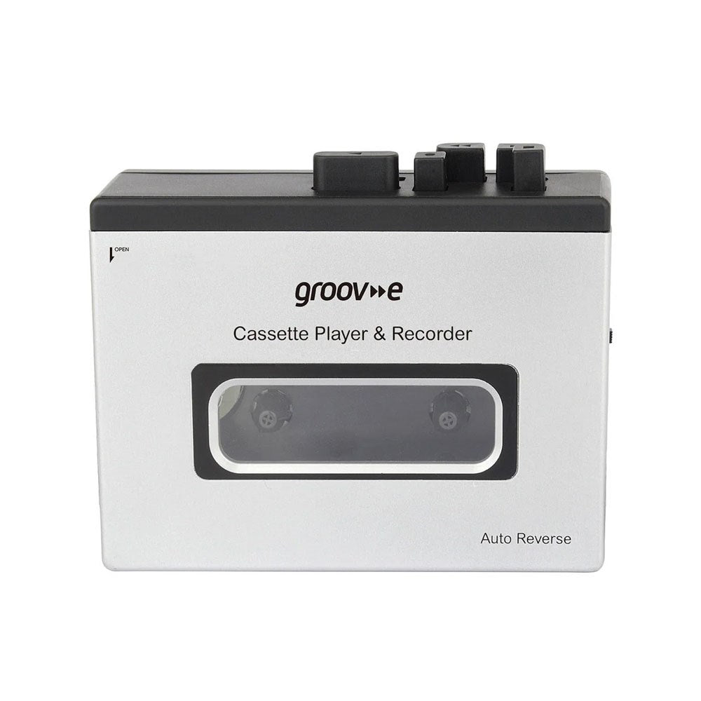 Groov-e PS530SR Kassetteafspiller m. Bluetooth / Højtaler Funktion - Sort / Grå
