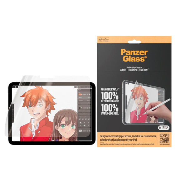 PanzerGlass Graphicpaper Skærmbeskyttelsesfilm - iPad Air 11" (2026 / 2025 / 2024)/iPad 11" (2025) / iPad 10.9" (2024/2022) - Gennemsigtig