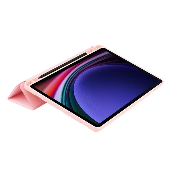 Samsung Galaxy Tab S10 FE / S9 FE Tech-Protect SC Cover m. Stylus Holder - Lyserød