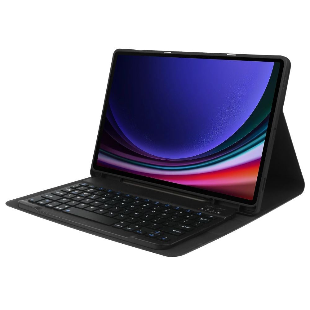 Samsung Galaxy Tab S9 FE Tech-Protect Keyboard Cover - Engelsk Layout - Sort