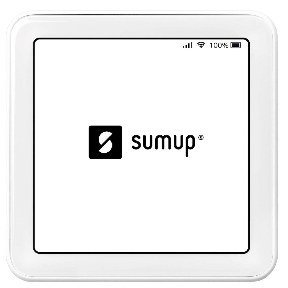 SumUp Solo Trådløs Betalingsterminal m. Ladestation og Touchskærm