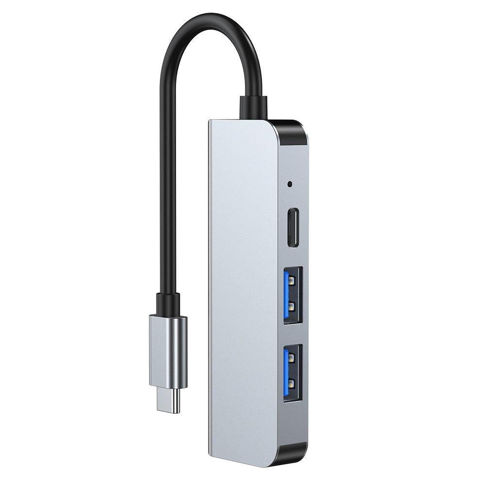 Tech-Protect V2-Hub Adapter 4-in-1 Multi Adapter - Grå