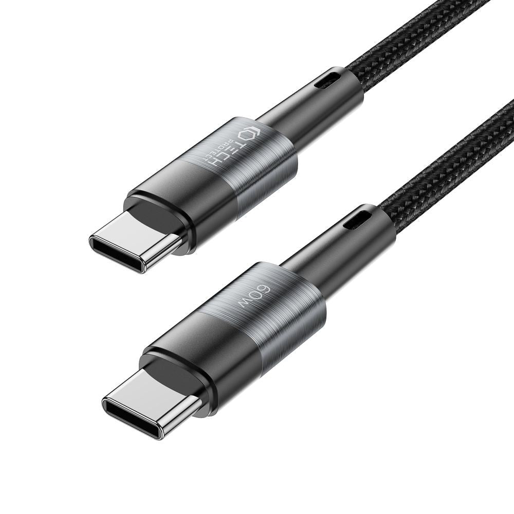 Tech-Protect Ultraboost 60W/3A USB-C til USB-C Kabel 1m - Sort