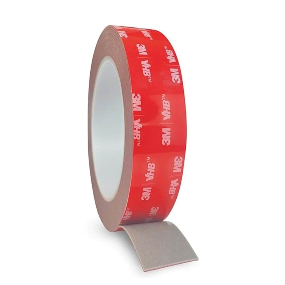 Light Solutions - 3M VHB Dobbeltklæbende Tape - 25mm Bredt - 5m - Gennemsigtig