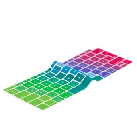 Philbert MacBook Air 13" (2018-2019) Keyboard Cover m. Dansk Tastatur - Regnbue