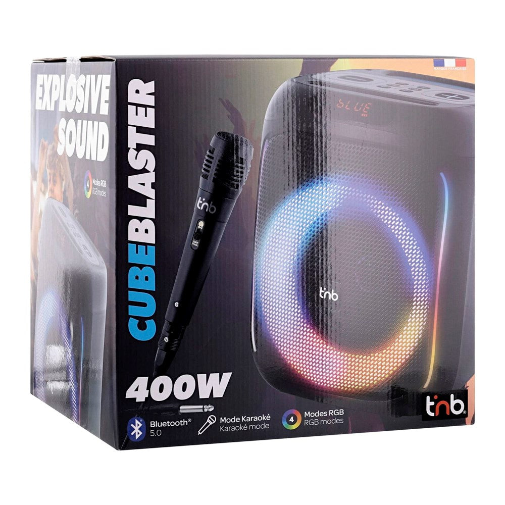 T'NB Bluetooth Højtaler m. LED & Mikrofon - 40W - Sort
