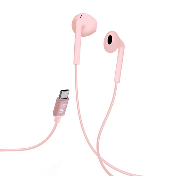 T'NB C-SOUND In-Ear Høretelefoner - USB-C - Lyserød