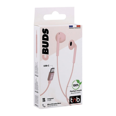 T'NB C-SOUND In-Ear Høretelefoner - USB-C - Lyserød