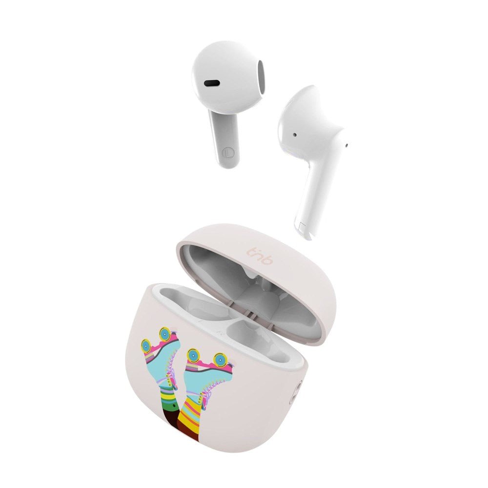 T'NB ORIGIN Trådløse In-Ear Høretelefoner m. Opladningsetui - Rulleskøjter Design