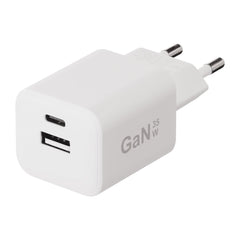 X2O 35W Vægoplader m. 1x USB-A / 1x USB-C / 1x USB-C Kabel - 1.2m - Hvid