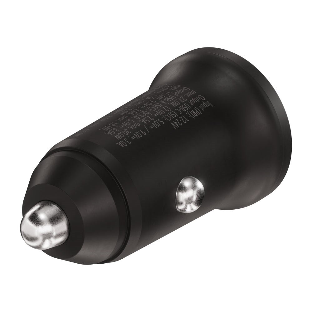 X2O 30W Dobbelt Biloplader USB-A & USB-C - Sort