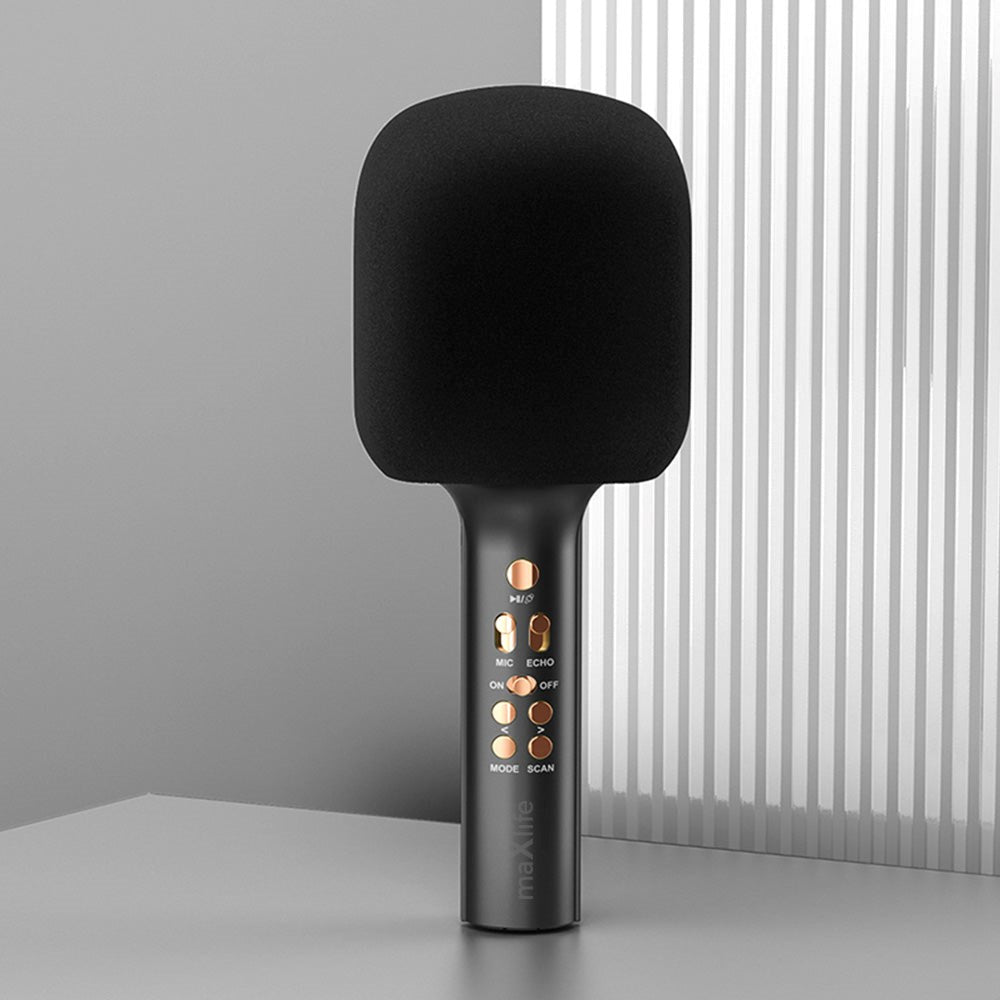 MaxLife MXBM-600 Bluetooth Karaoke Mikrofon m. Højtaler - Sort