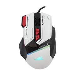 Baracuda MANTA Gaming Mus - 8D / 12800 DPI - Hvid