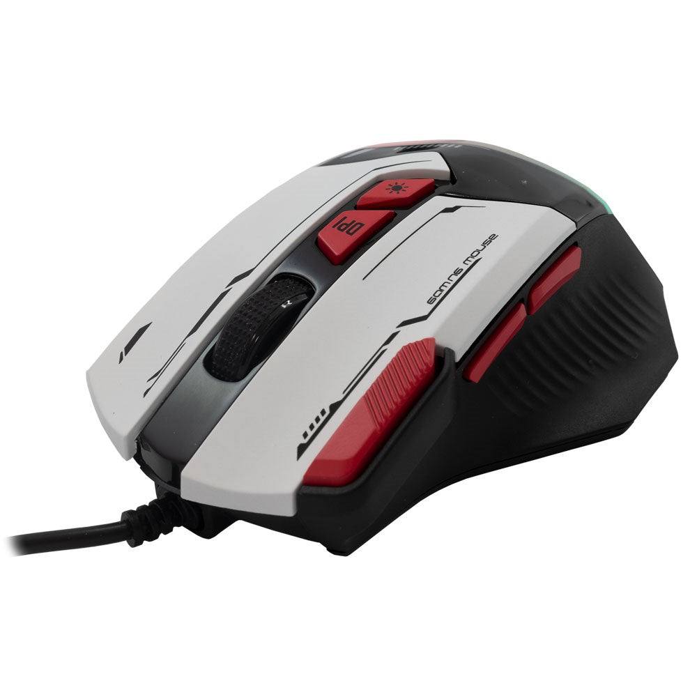 Baracuda MANTA Gaming Mus - 8D / 12800 DPI - Hvid