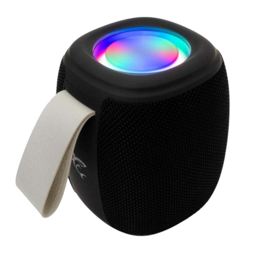 White Shark 1.200mAh Bluetooth Højtaler m. Lys - Sort