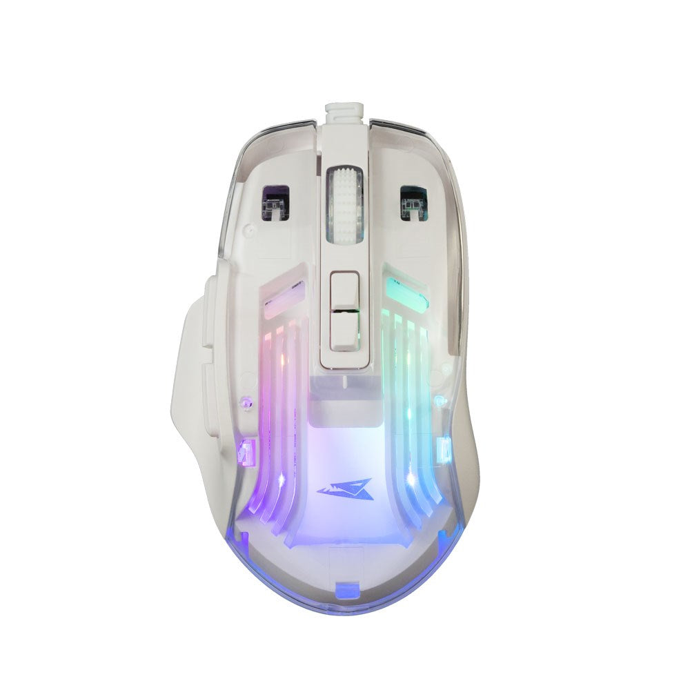 Baracuda ANGLERFISH Gaming Mus - 7D / 7200 DPI - Hvid