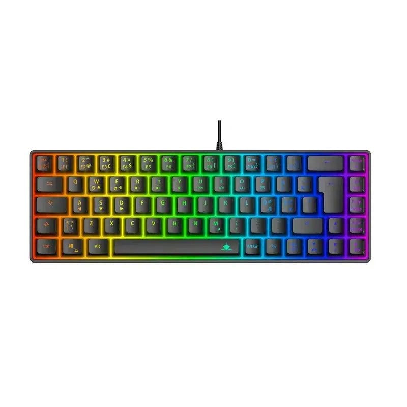 White Shark RONIN Kablet Membran Gaming Tastatur - Nordisk Layout - Sort
