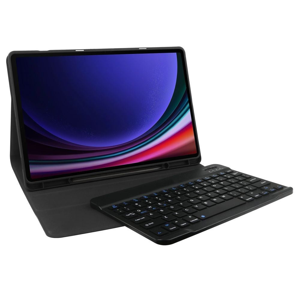 Samsung Galaxy Tab S9 FE Tech-Protect Keyboard Cover - Engelsk Layout - Sort