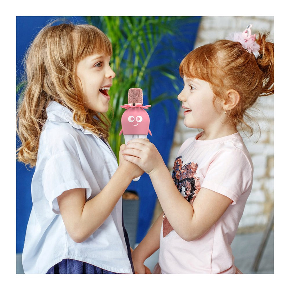 Forever AMS-200 Bluetooth Karaoke Mikrofon m. Højtaler - Pink