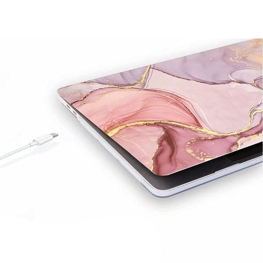 MacBook Air 13" M5/M4/M3/M2 (2026-2022) Tech-Protect Smartshell Cover - Marble (DEMO)