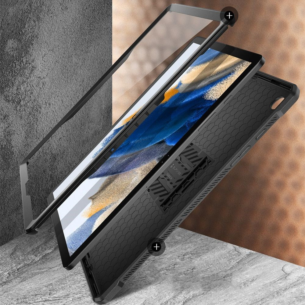 Samsung Galaxy Tab A9+ (Plus) Håndværker Cover - Supcase Unicorn Beetle Pro Cover m. Beskyttelsesfilm - Sort