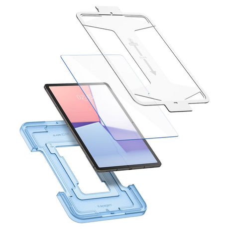 Samsung Galaxy Tab S9+ (Plus) Spigen EZ Fit Glas.tR Skærmbeskyttelse - Gennemsigtig