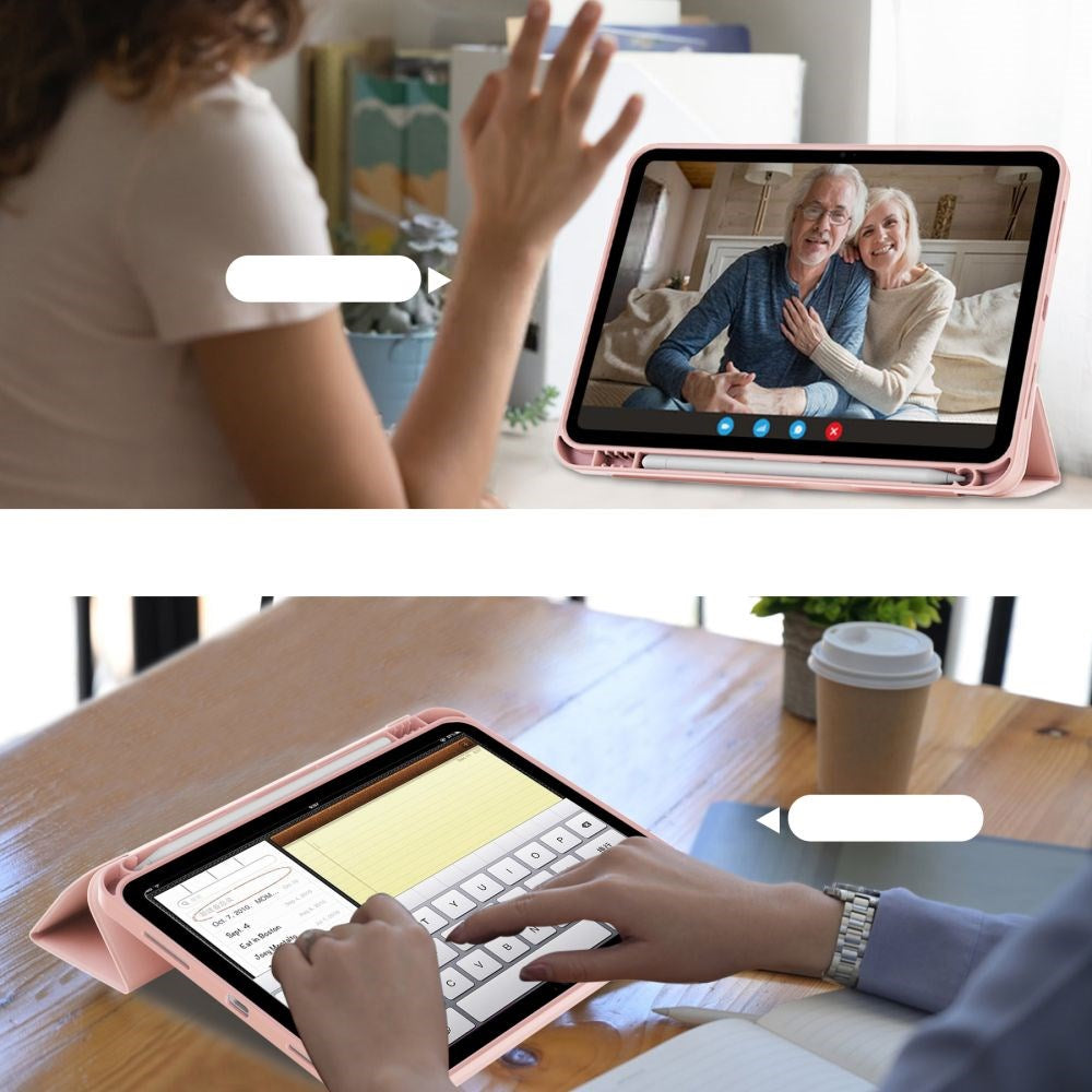 iPad 11" (2025) / iPad 10.9" (2024/2022) Tech-Protect SC Cover m. Apple Pencil Holder - Lyserød