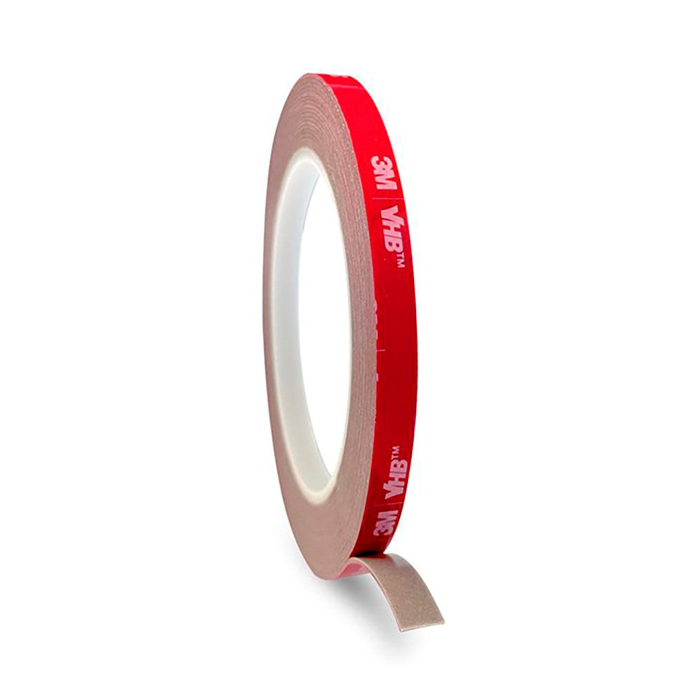 Light Solutions - 3M VHB Dobbeltklæbende Tape - 8mm Bredt - 5m - Gennemsigtig