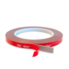 Light Solutions - 3M VHB Dobbeltklæbende Tape - 8mm Bredt - 5m - Gennemsigtig