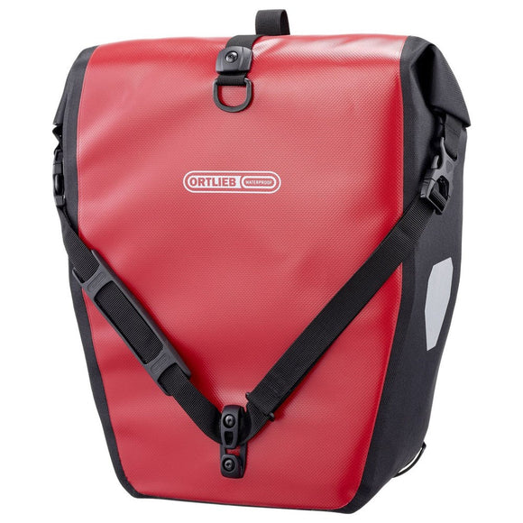 ORTLIEB Back-Roller 20L Cykeltaske til Baggagebærer (42 x 32 x 17cm) - Rød / Sort