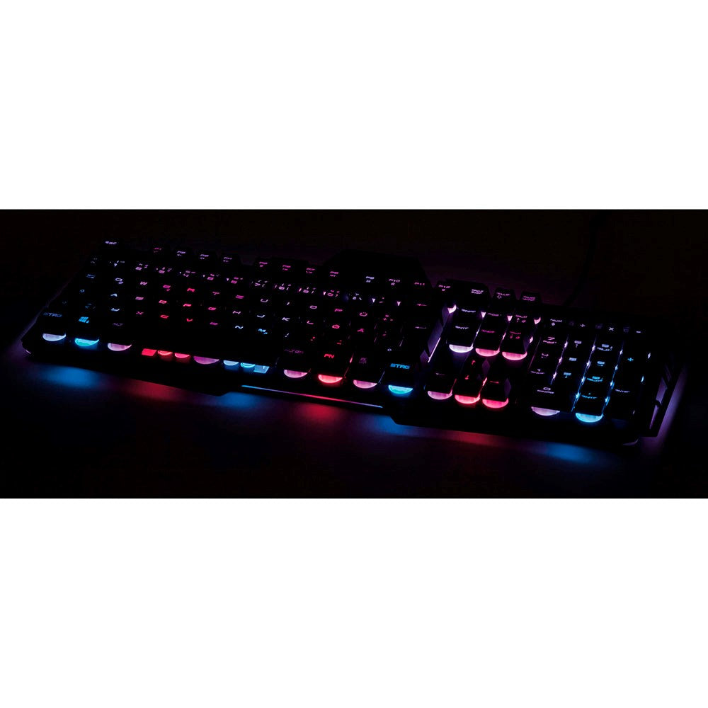 uRage Cyberboard Gaming Keyboard m. RGB Lys - Nordisk Tastatur Layout - Sort
