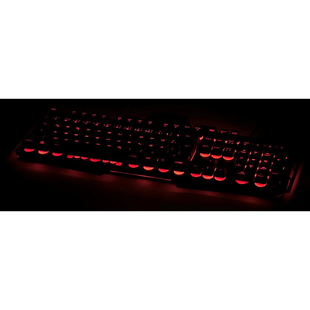 uRage Cyberboard Gaming Keyboard m. RGB Lys - Nordisk Tastatur Layout - Sort