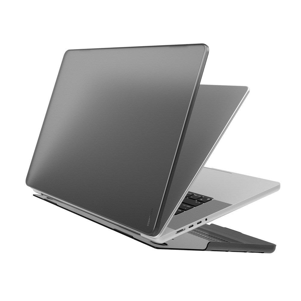 Vonmählen Transparent Case for MacBook Pro M5/M4/M3/M2/M1 (2026-2021) - Mat Sort/Gennemsigtig