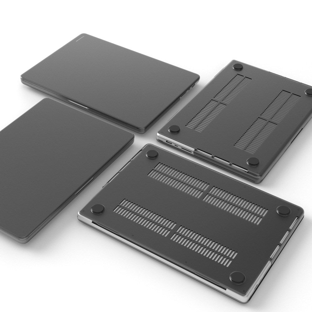Vonmählen Transparent Case for MacBook Air 13" M5/M4/M3/M2 (2026-2022) - Mat Sort/Gennemsigtig