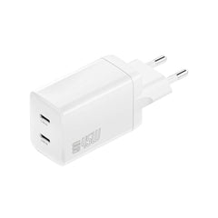 4smarts PDPlug 45W Vægoplader m. 2 x USB-C - Hvid
