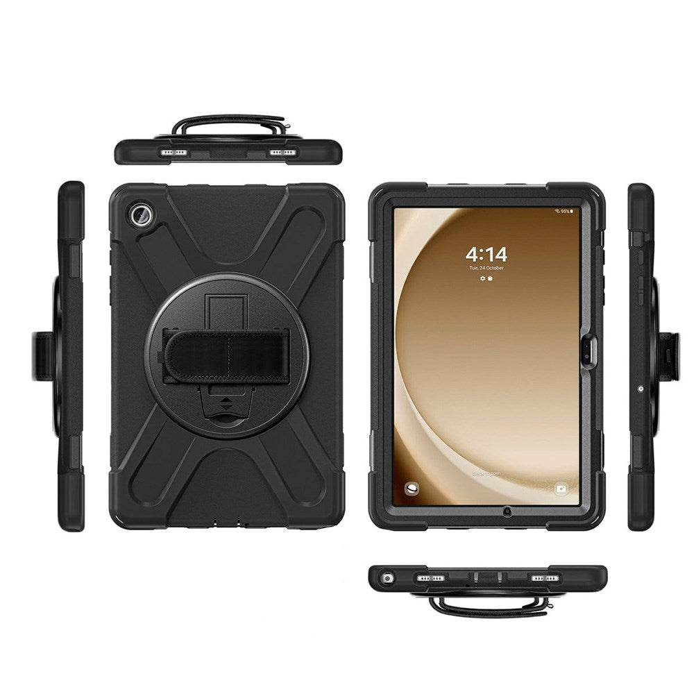 Samsung Galaxy Tab S10 FE / S9 FE 4smarts Rugged Tablet Case GRIP - Sort