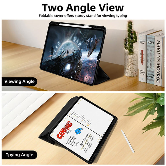 iPad Pro 13" (2025 / 2024) 4smarts Basic Folio Case m. Pen Holder - Sort