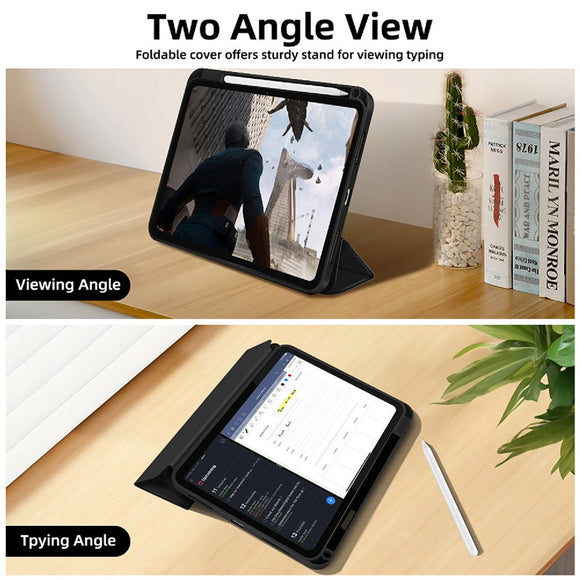 iPad Air 11" (2026 / 2025 / 2024) 4smarts Basic Folio Case m. Pen Holder - Sort