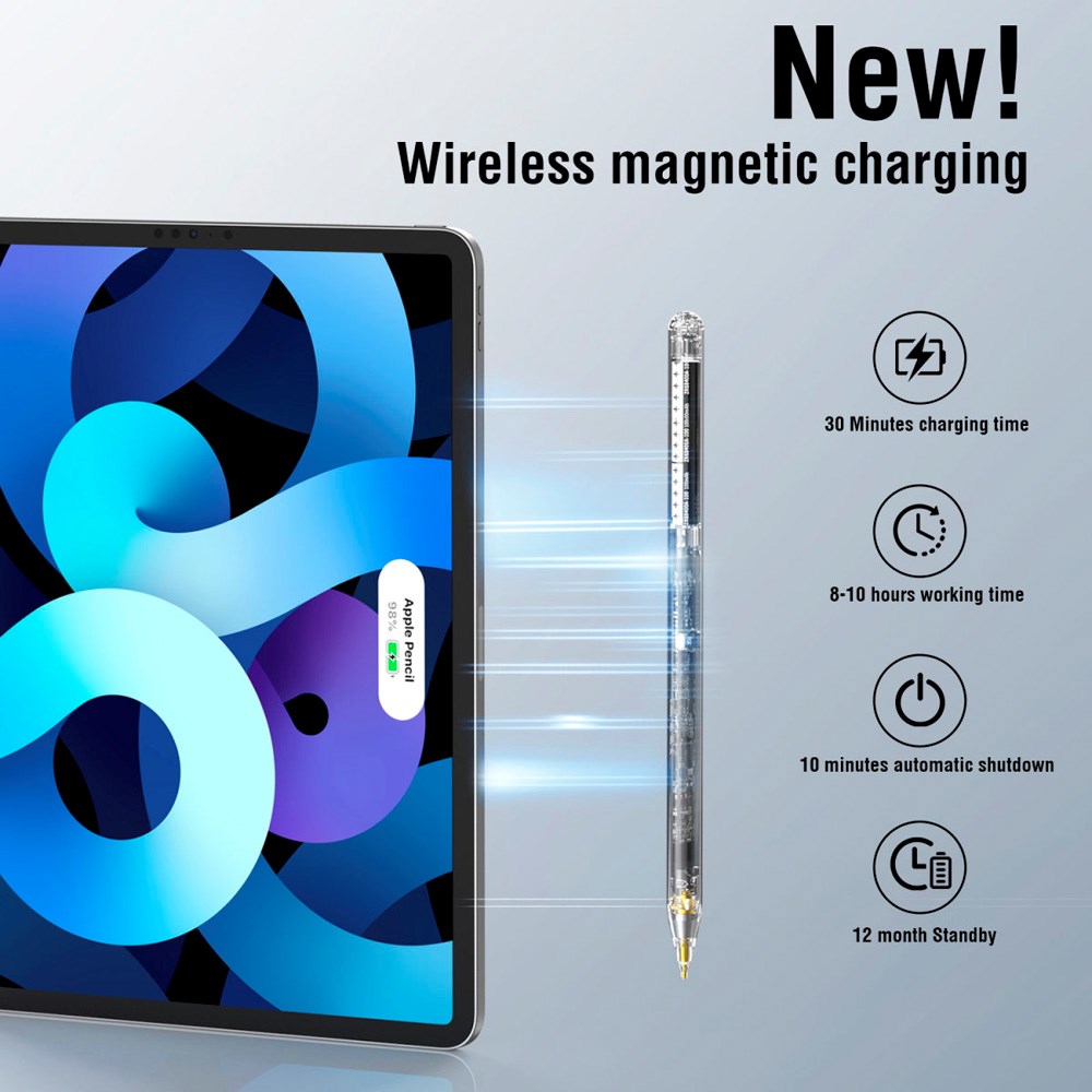 4smarts Active Stylus Pencil Pro Lucid - Gennemsigtig