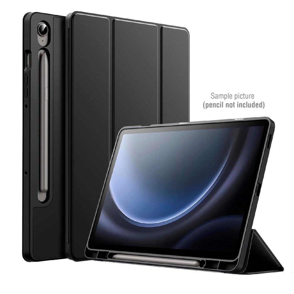 Samsung Galaxy Tab S10 Ultra / S9 Ultra 4smarts Basic Folio Case m. Pen Holder - Sort