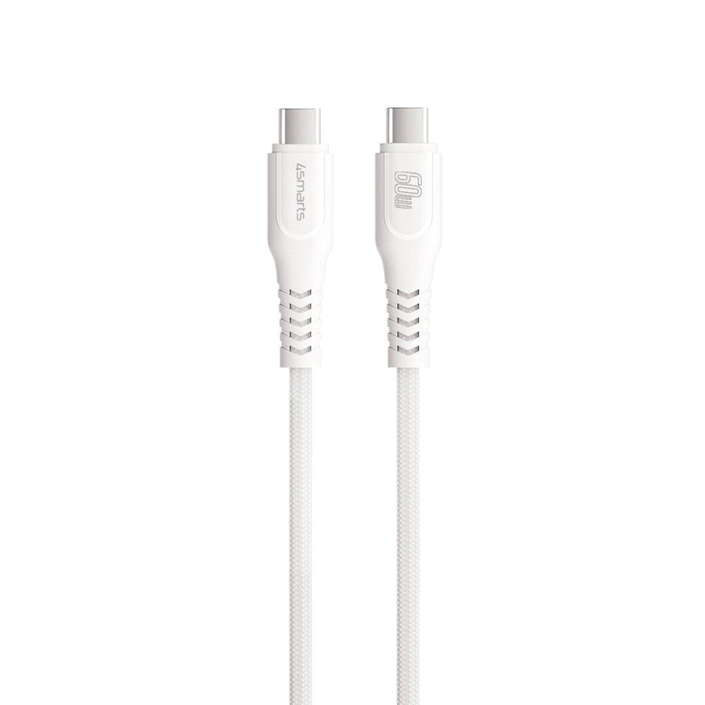 4smarts PremiumCord USB-C til USB-C Kabel 60W - 1.5 m - Hvid