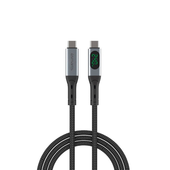 4smarts DigitCord Enterprise USB-C Kabel 240W - 1.5m - Sort