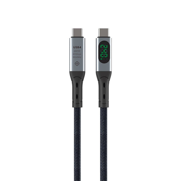 4smarts DigitCord Enterprise USB-C Kabel 240W - 1.5m - Sort