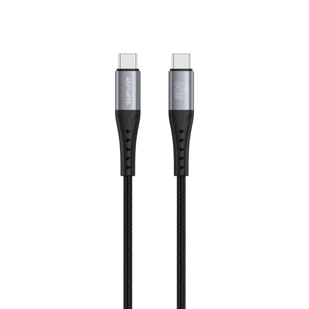 4smarts PrimeCord USB-C til USB-C Kabel 60W - 1.5 m - Sort