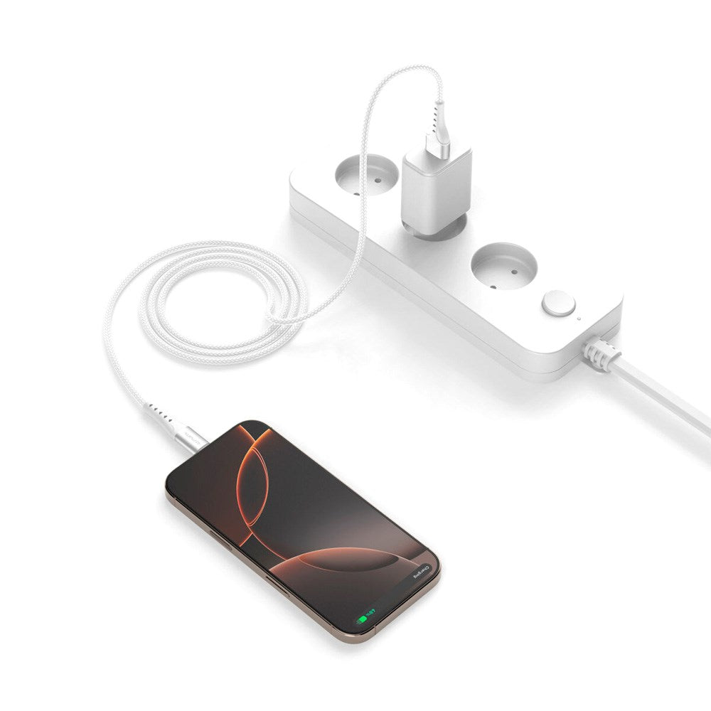4smarts PrimeCord USB-C til USB-A Kabel 18W - 1.5 m - Hvid