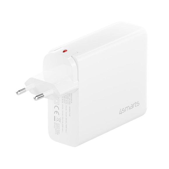 4smarts GaN Flex Pro Rejseoplader 200W - 4x USB-C - Hvid