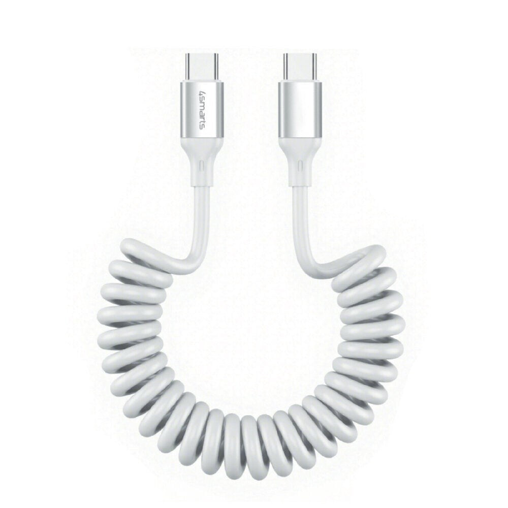 4smarts 100W USB-C til USB-C Kabel - 50cm - Hvid